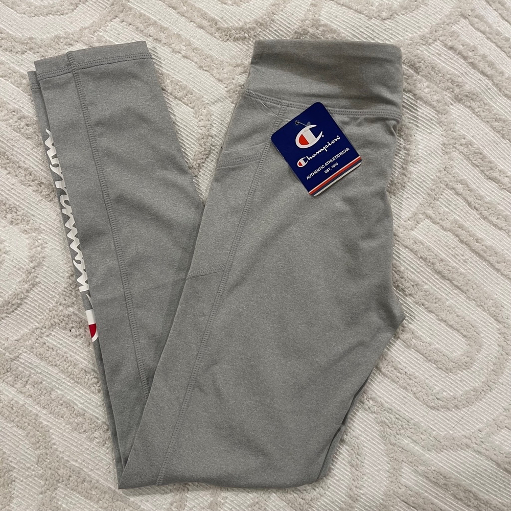Champion women’s Leggings, Medium, Grey new with tags